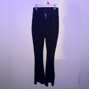 BNWT, Fashion Nova, black flared leggings, size medium